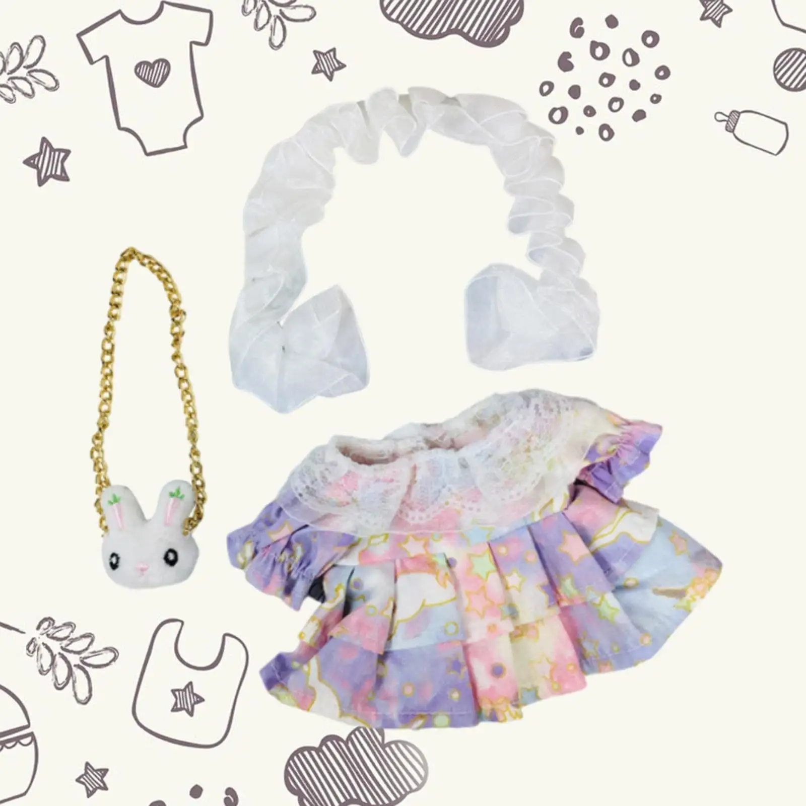 

Одежда для кукол 20 см, сделай сам, сделай сам, одежда для кукол и девочек, одежда для детей 5-7 лет, 8-10 лет