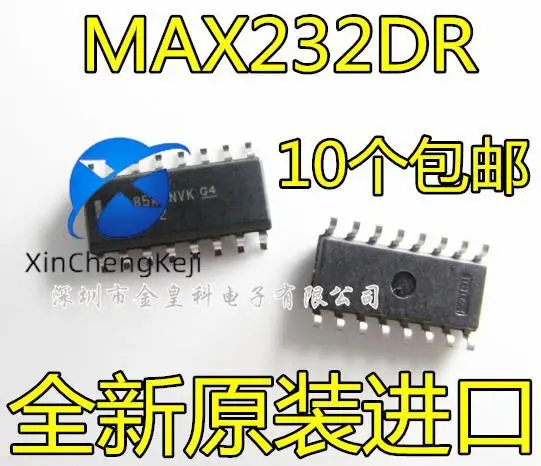 20pcs original new MAX232 MAX232DR RS232 SOP16 logic IC