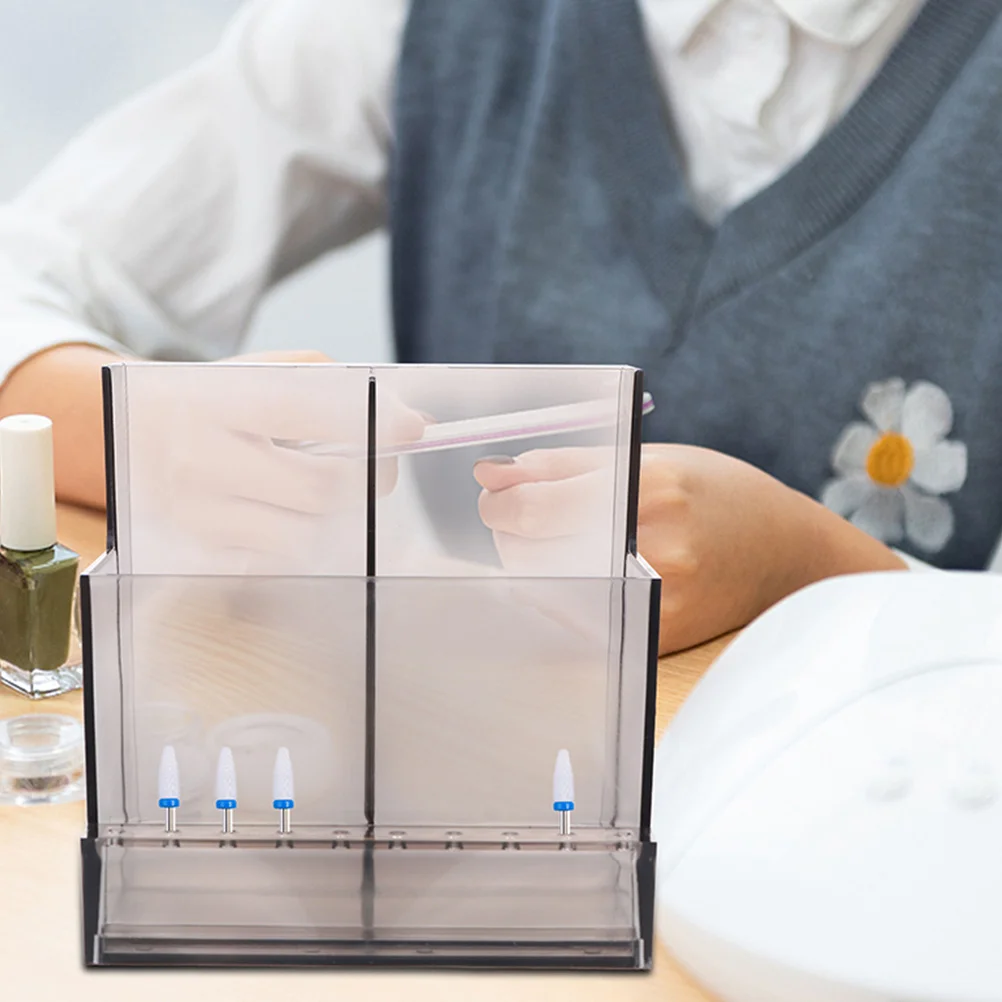 

2 Pcs Drill Bit Holder Acrylic Grinder Bits St Display Rack Storage ganizer For Nail Drill Bit Holder ganizer Salon Home