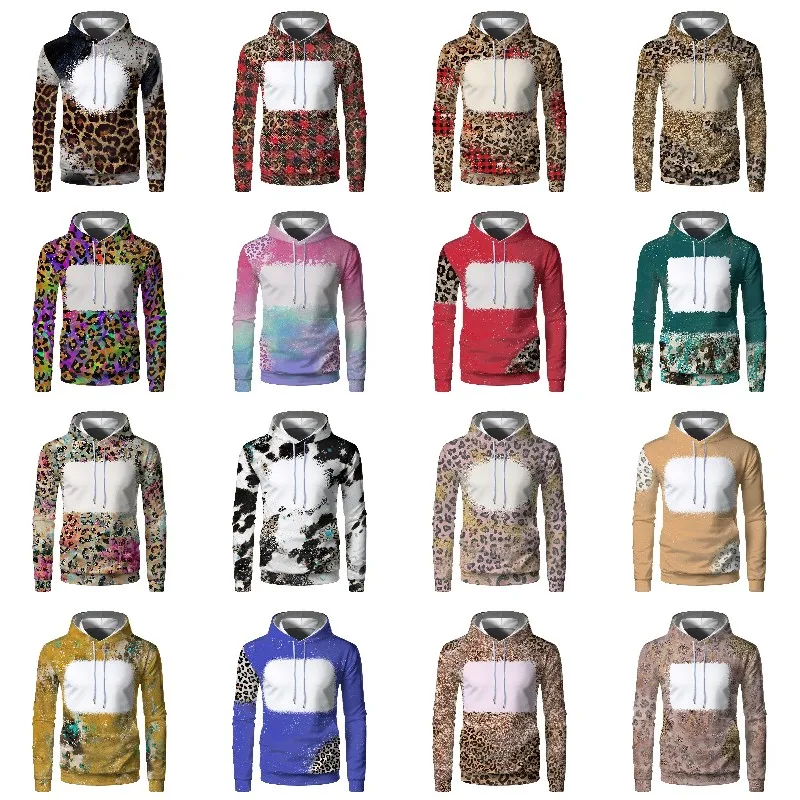 Blank Sublimation Hoodies Sports Clothes Sweatshirt Polyester Pullover Bulk Sublimation Blanks For Thermal Transfer Printing