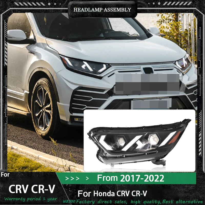 

2 шт. светодиодные фары в сборе для Honda CRV CR-V 2017 2018-2022, фары Plug and Play с DRL, указатель поворота, головной свет