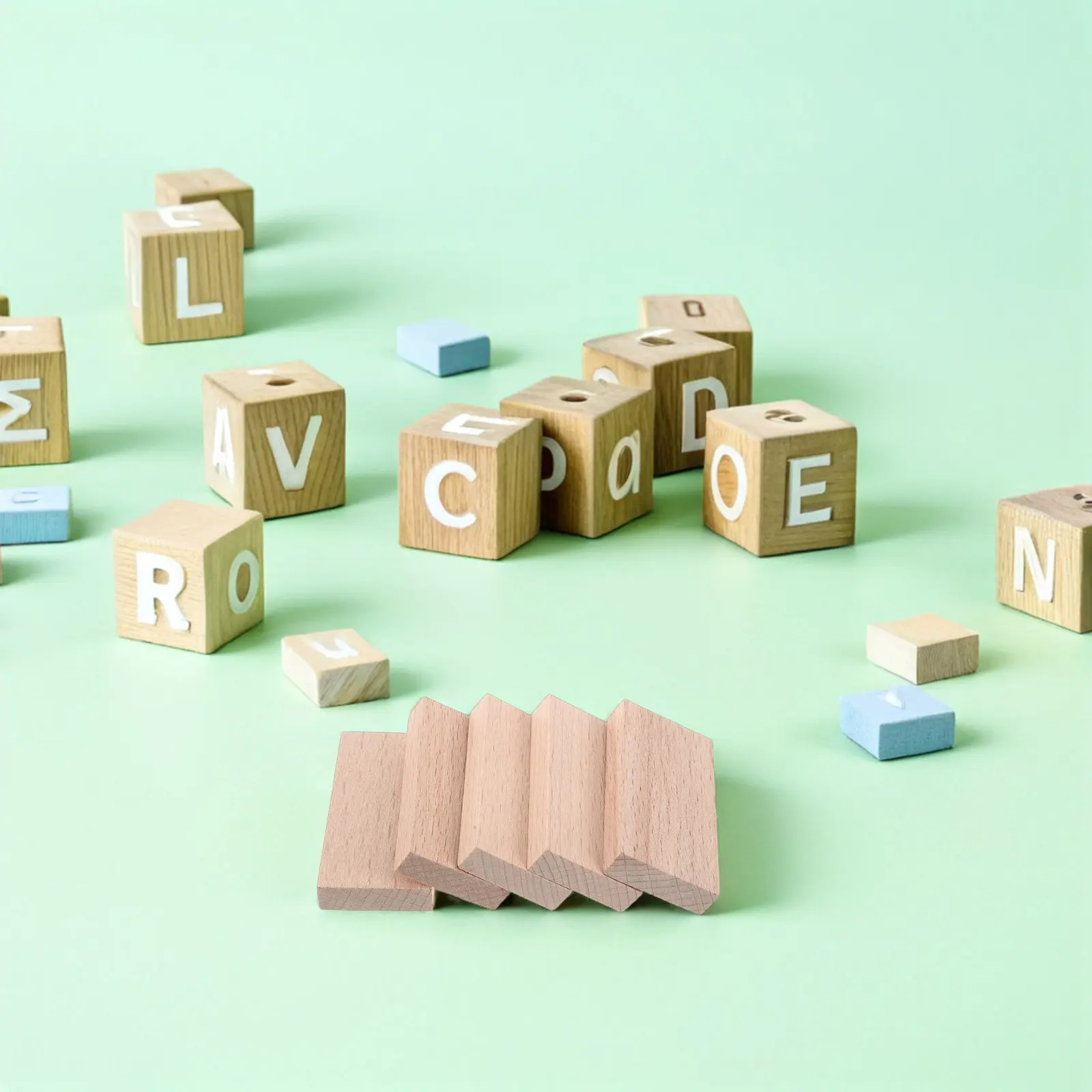 100 Pezzi Blocchi di Domino in Legno di Faggio, Gioco di Impilamento Naturale per Bambini e Famiglia, Torre Traballante per Esterni, Gioco di Equilibrio Montessori