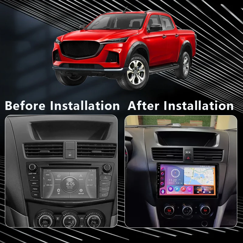 QSZN Android 13 Car Radio For Mazda BT50 2011-2020 Multimedia Video Player Stereo Navigation GPS CarPlay 4G WIFI No 2din DVD