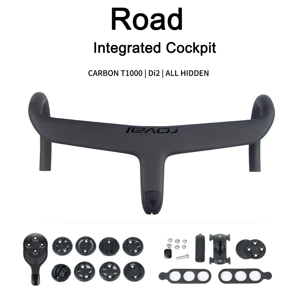 For SL8 T1000 Carbon Internal Cable Routing Integrated Road Cockpit Di2 Bar with Free Mount Handlebar Bicycle Accessories