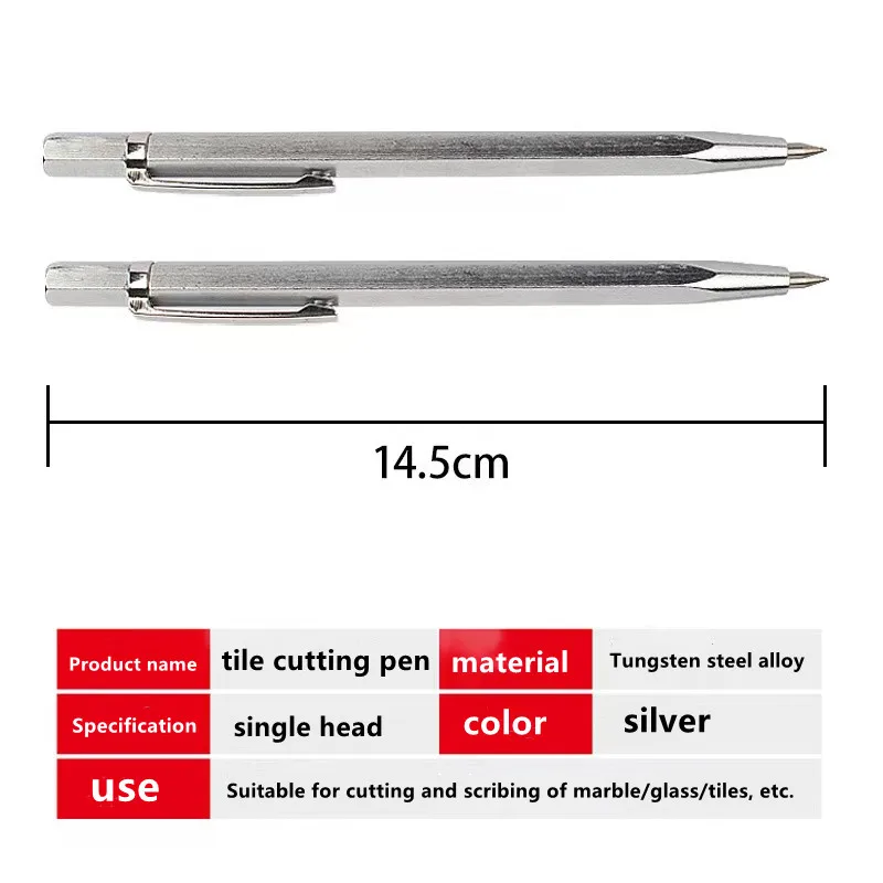 New style 1PC Tungsten Steel Tip Scriber Marking Etching Pen Marking Tools for Ceramics Glass Shell Metal Lettering