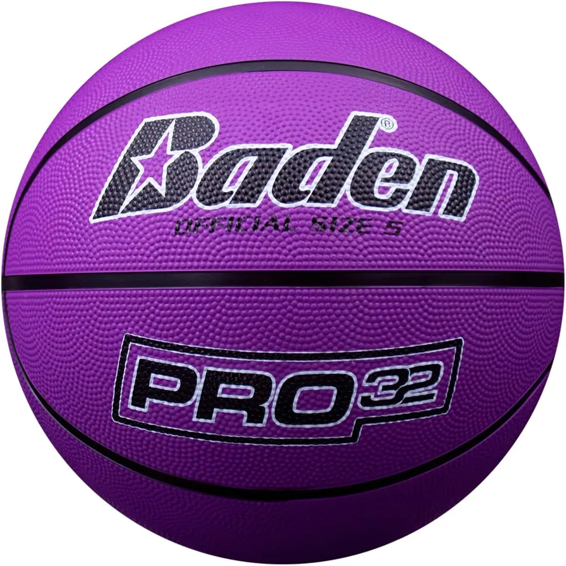 

Premium Rubber Basketball - Indoor/Outdoor, Textured Grip, Sizes 5-7