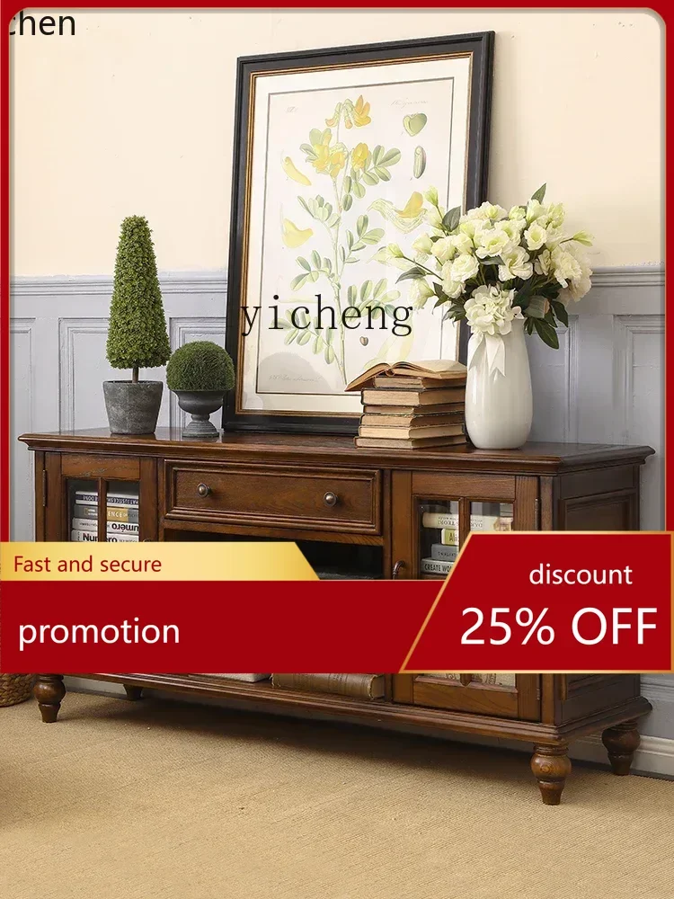 

ZMLbedroom TV cabinet high, master bedroom simple modern solid wood floor cabinet locker