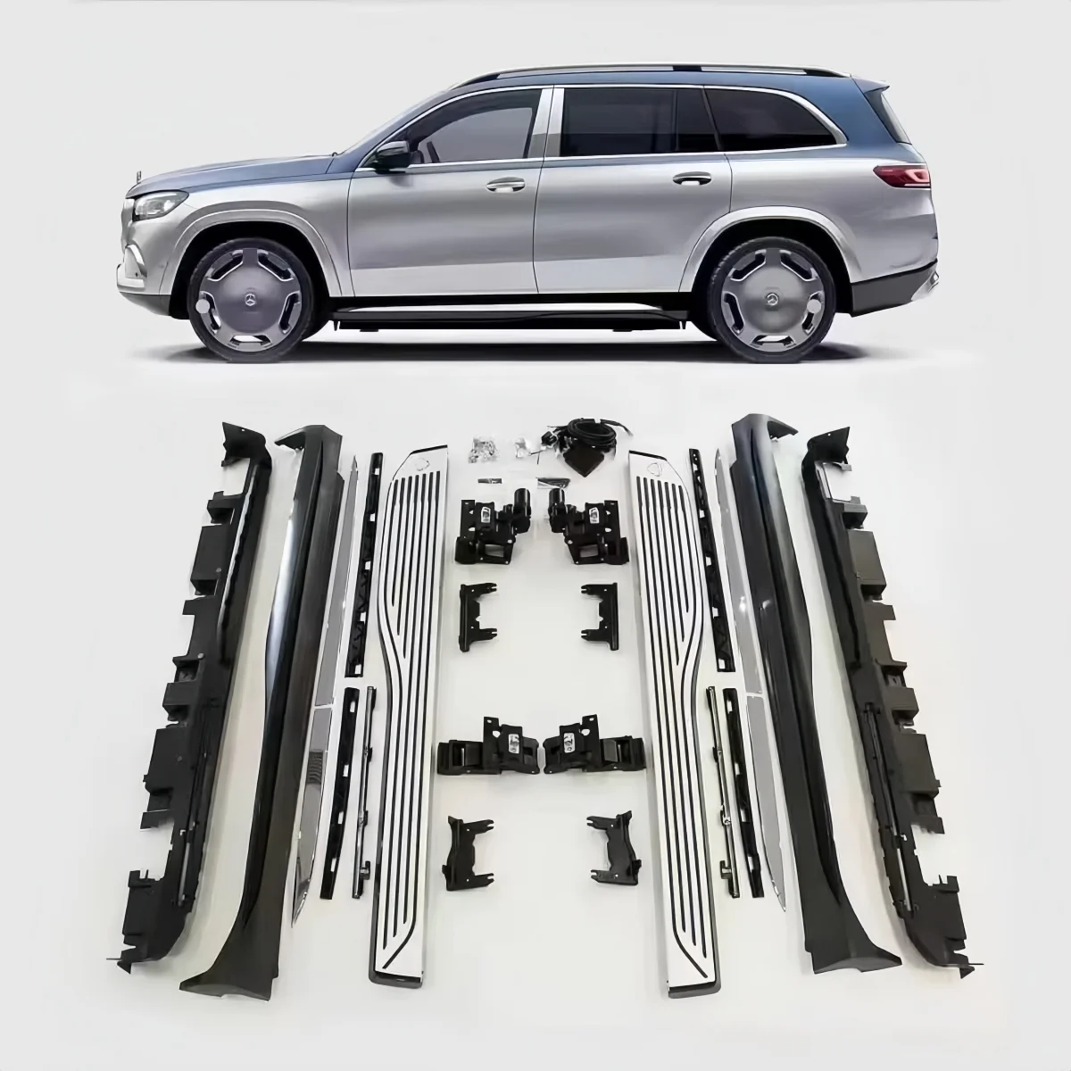 

BS AUTO Customizable Aluminum Electric Side Step Pedal for GLS Class X167 May bach Style
