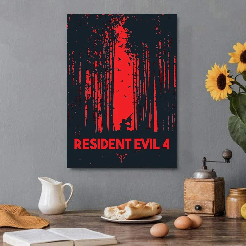 Classic Games Retro Wall Art Resident Evil Series Cover Album Boys HD Canvas Poster Prints Living Room Bedroom Home Decor