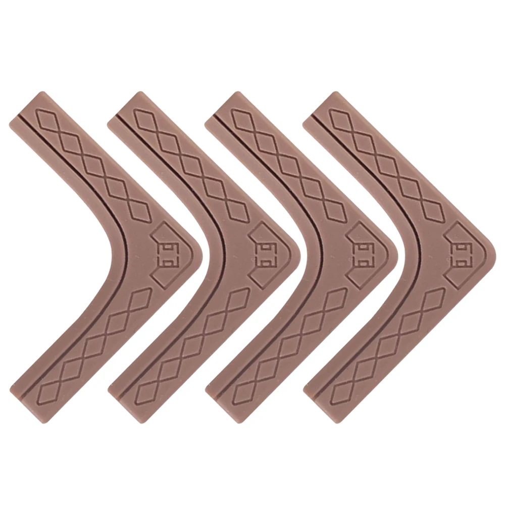

4pcs Anti-collision Silicone Corner Protectors Thin Design Right Angle Cover Baby Proofing Guard Furniture Window Table