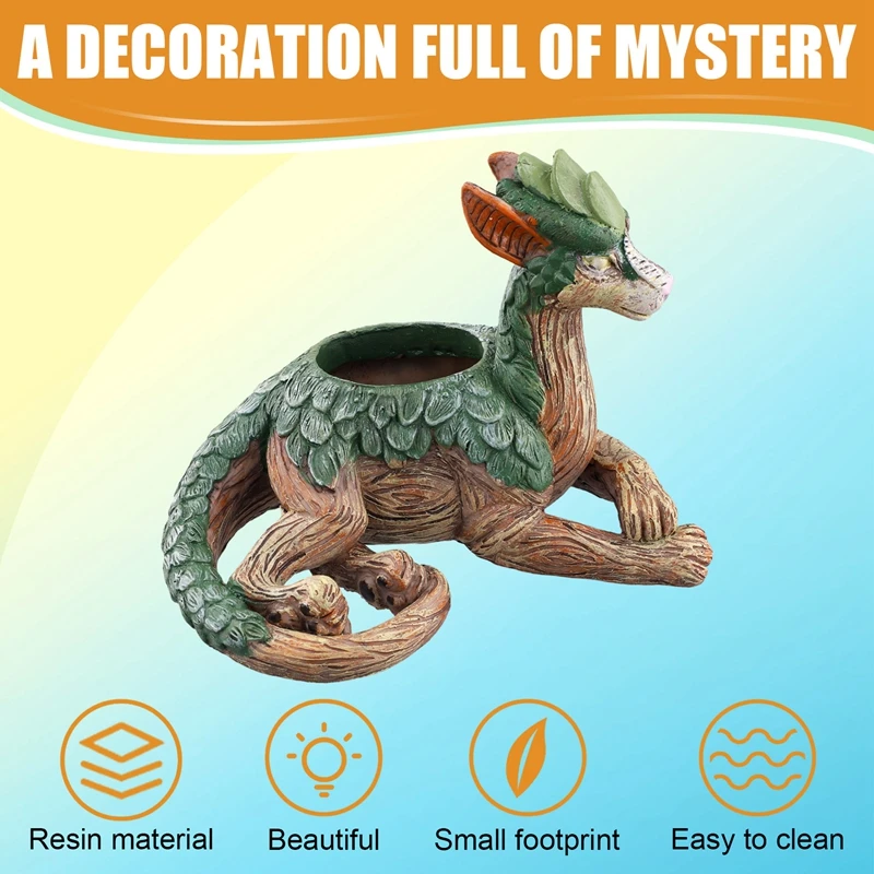 BAAG-أواني نباتات رائعة للحيوانات أواني نباتات عصارية تمثال حديقة هدايا من الراتنج لمحبي الطبيعة