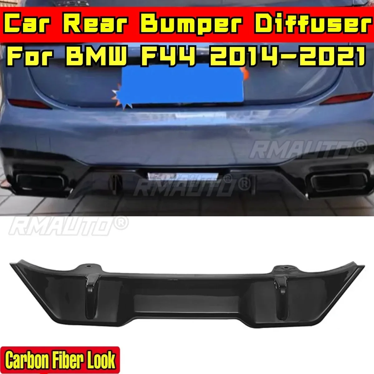 F44 bemper belakang ลิปคาร์บอนไฟเบอร์ชุดตัวแยกกระจาย bemper belakang สำหรับ BMW F44 2014-2021อุปกรณ์เสริมรถยนต์