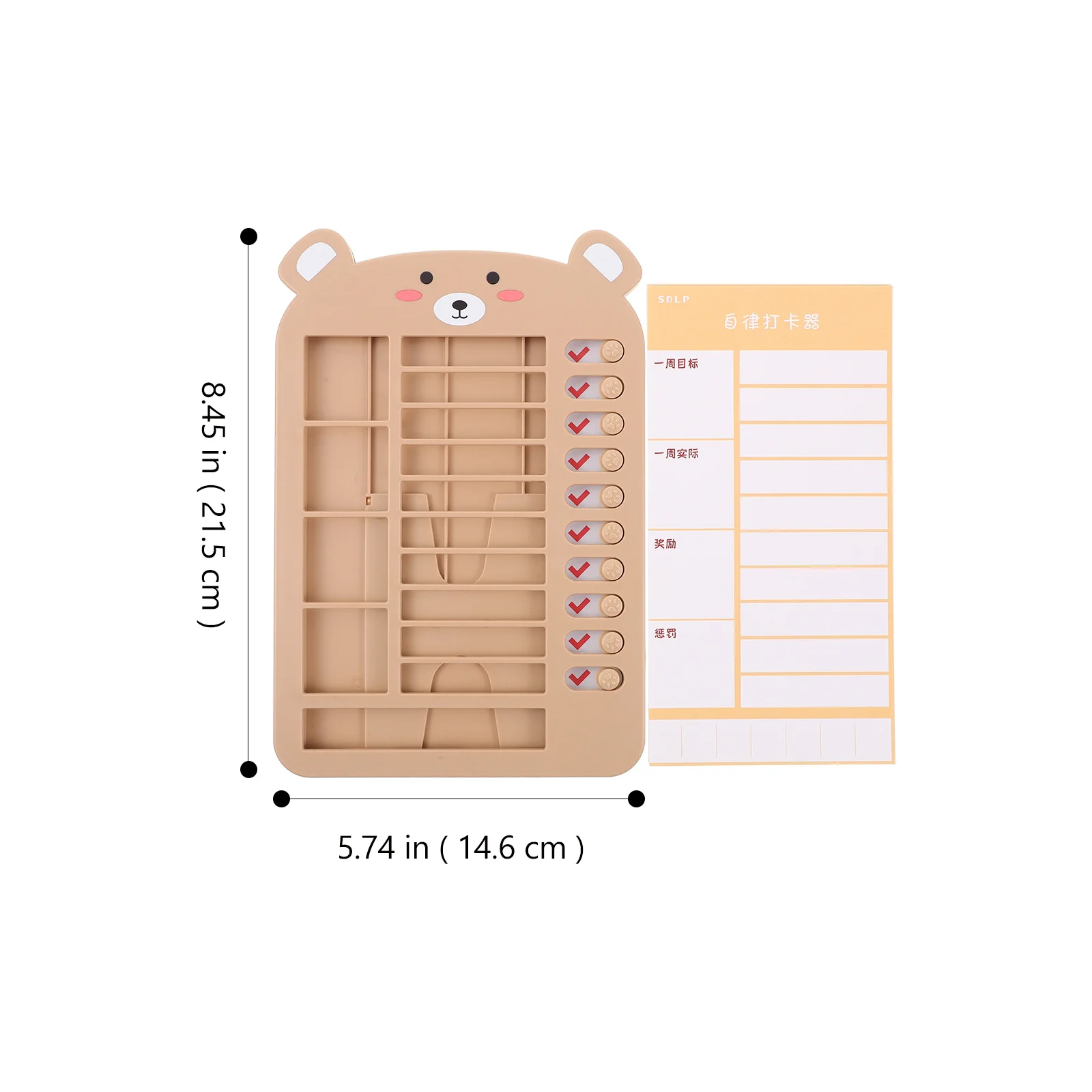 

1 set 1 Set Kids Chore Chart Multifunctional Behavior Reward Board Diy Sliding Routine Tracker For Home School Classroom Chores
