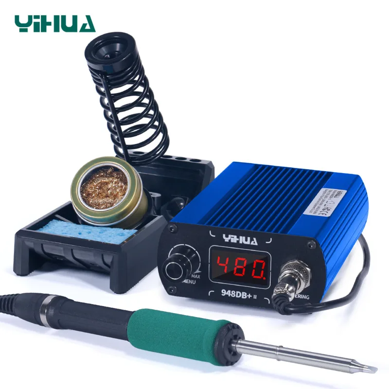 

YIHUA 948DB+-II 110-240V Soldering Station 75W Quick Heating with Tip T12 Electronic Soldering Iron Station