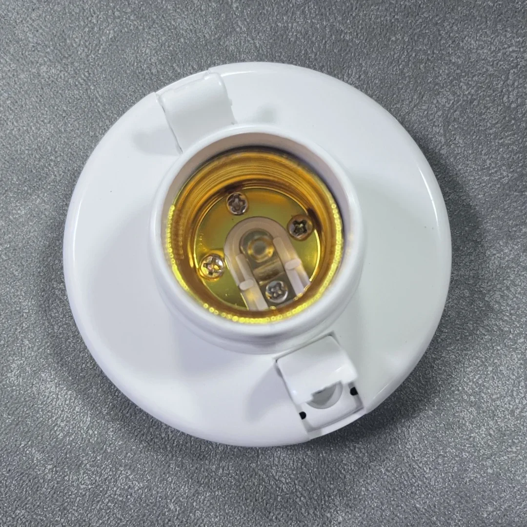 E27 Screw Cap Socket White Ceiling Light Lamp Bulb Fixing Base Stand Light Bulb Holder Lamp Socket For Ceiling Fan
