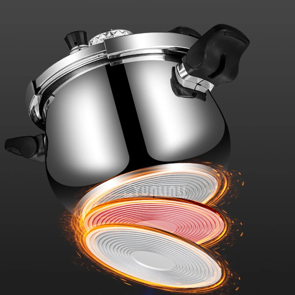 2025 Olla a presión de gran capacidad para el hogar, olla a presión de acero inoxidable 304, estufa de Gas, Cocina de Inducción Universal