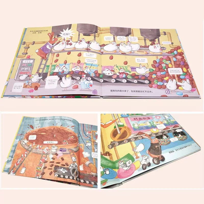 Mr. Rabbit's Chocolate Factory Hardcover Picture Book Children's Learning Book 1-2 Grade Children's Storybook