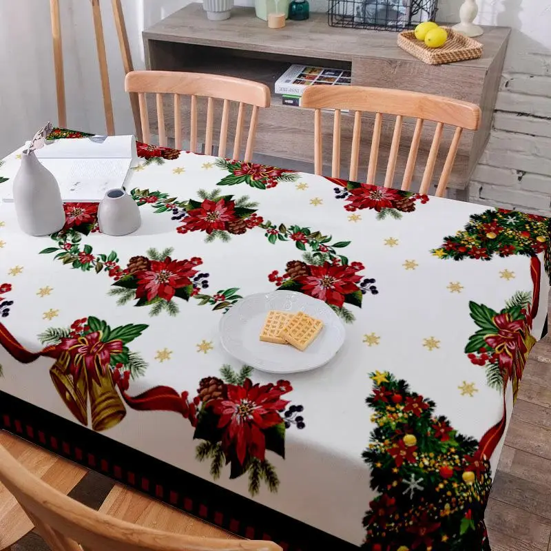 Christmas holiday hot -selling waterproof tablecloth home living room dining table decoration