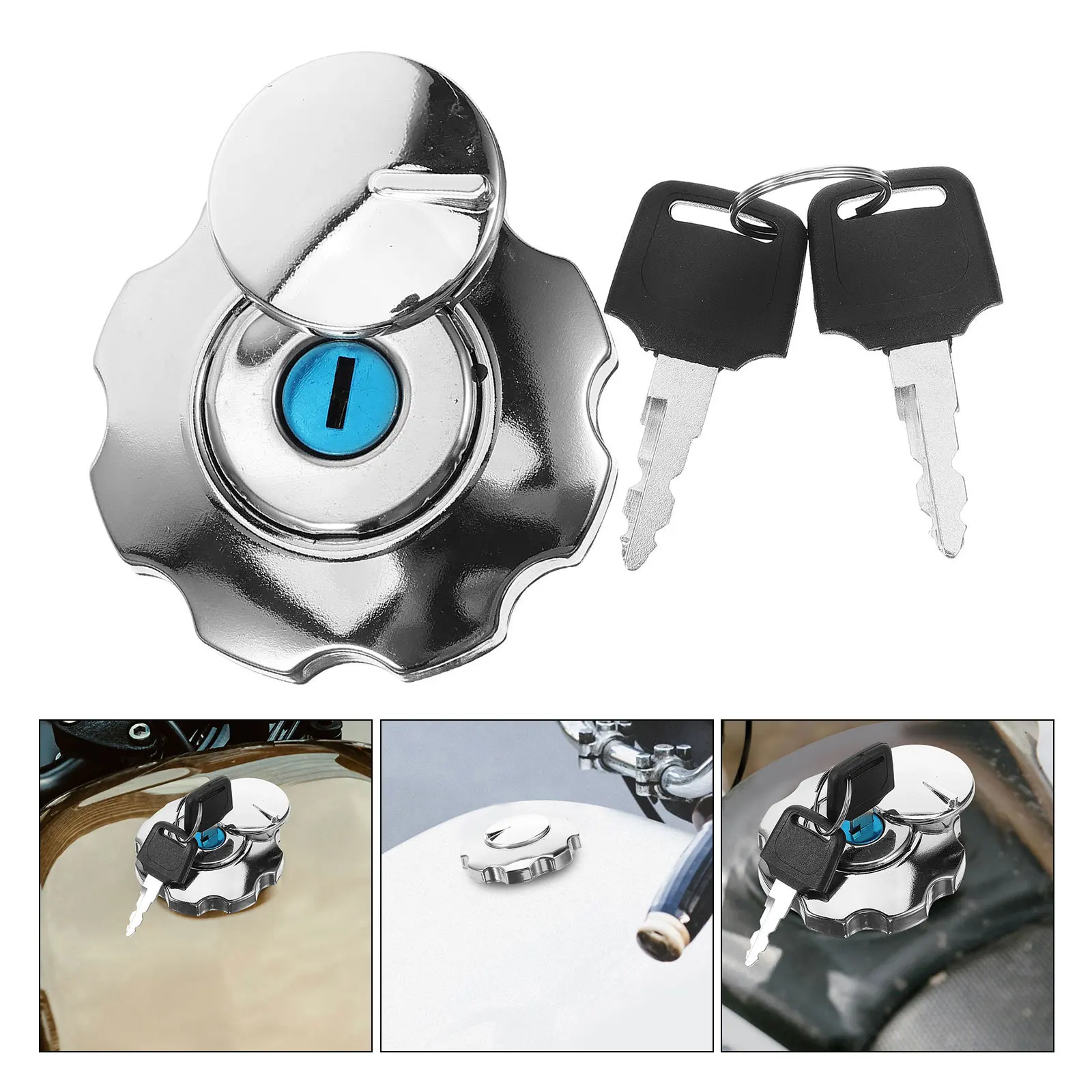 

Fuel Holder Locking Gas Cap For Motorcycle Aluminum Alloy Fuel Tank Cover Keyed Oil Tank Cap Replacement Motorcycle