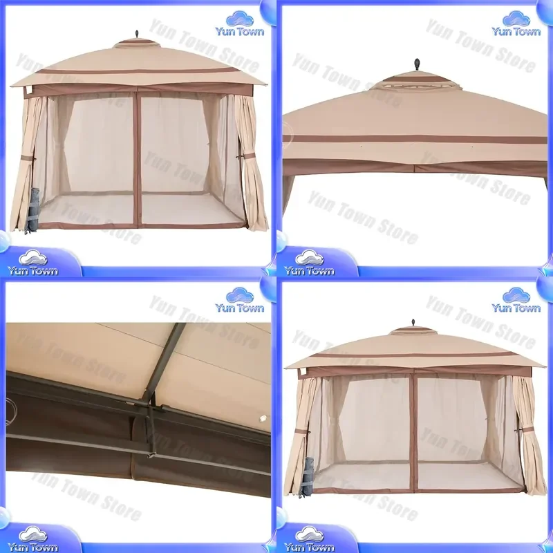 Minimalist Round Patio Pergola 11x13ft for Garden Outdoor Backyard for Jardin for Glorieta del Patio