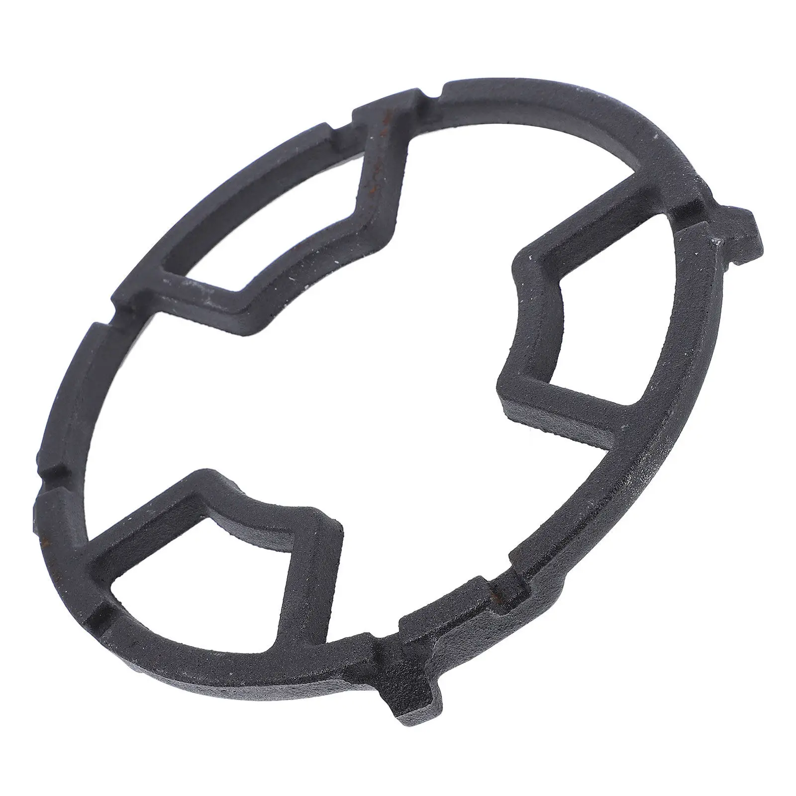 1Pcs High Density Cast Iron Gas Stove Rack Wok Ring with 4 Non Slip Slots Windproof Flame Concentrator Heat Retention Stove Pot