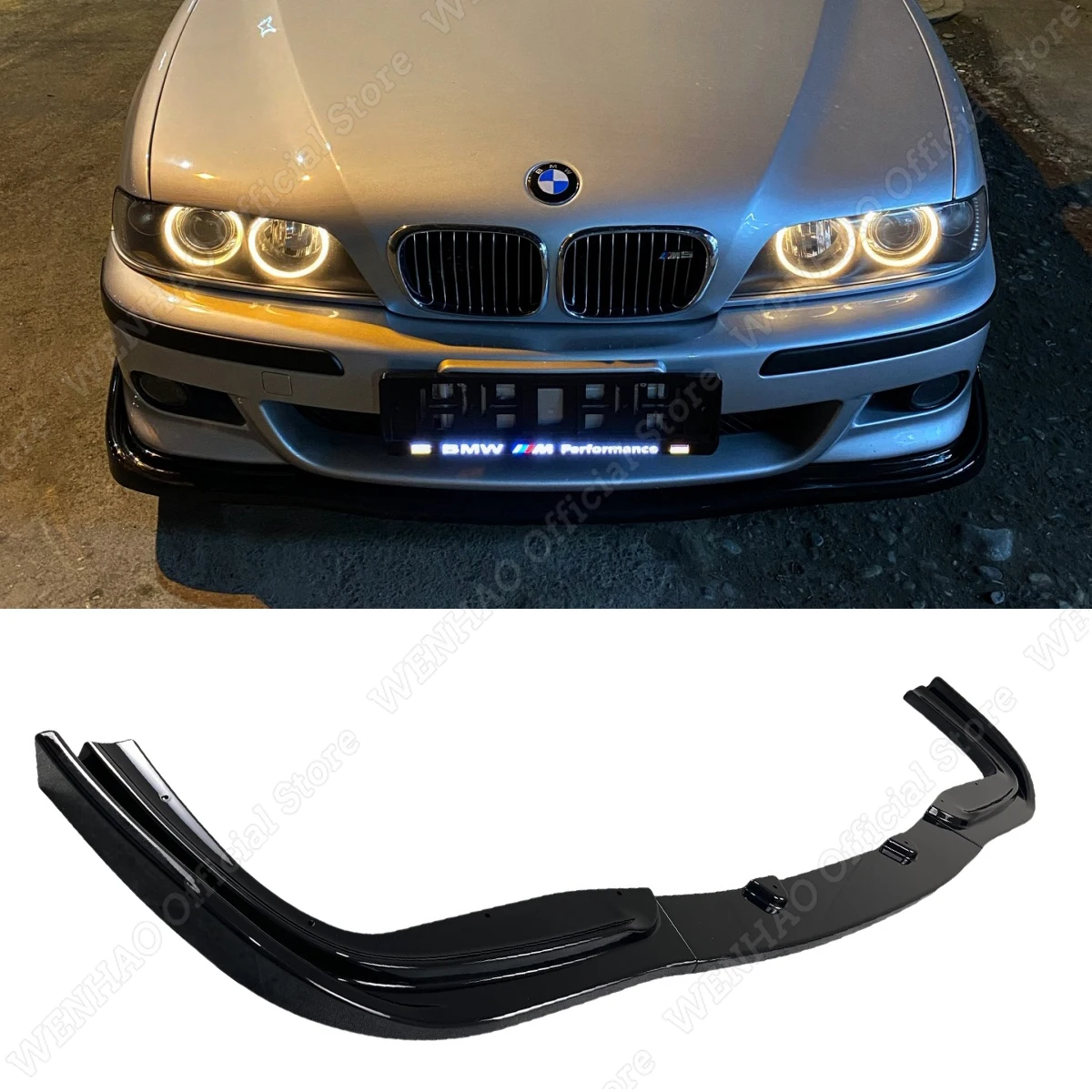 

HAN Style Front Bumper Lip for BMW E39 5 Series M5 M Pack 1996-2003 M Sport Splitter Diffuser Spoiler Custom Body Kits Tuning