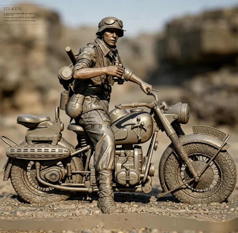 

50MM 75MM resin soldier model kit for self-coloring and assembling（3D Printing ）TD-4378