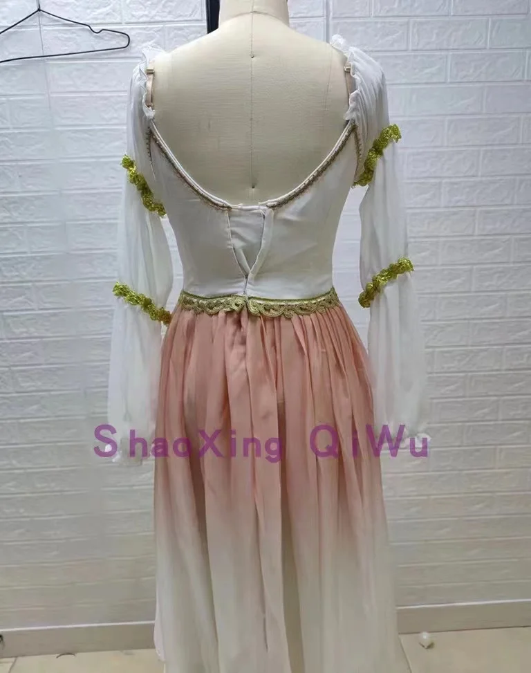 Costume da balletto per adulti La Bayadera per ragazze, competizione professionale, tutù di scena, costume da ballo in chiffon