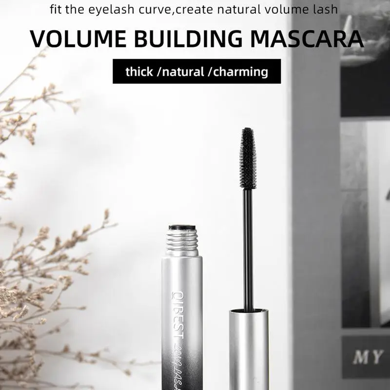 Waterproof Mascara Black Intense Volume Length Mascara Eye Makeup Washable Liquid Lash Extensions Mascara Eye Lashes Brush tool