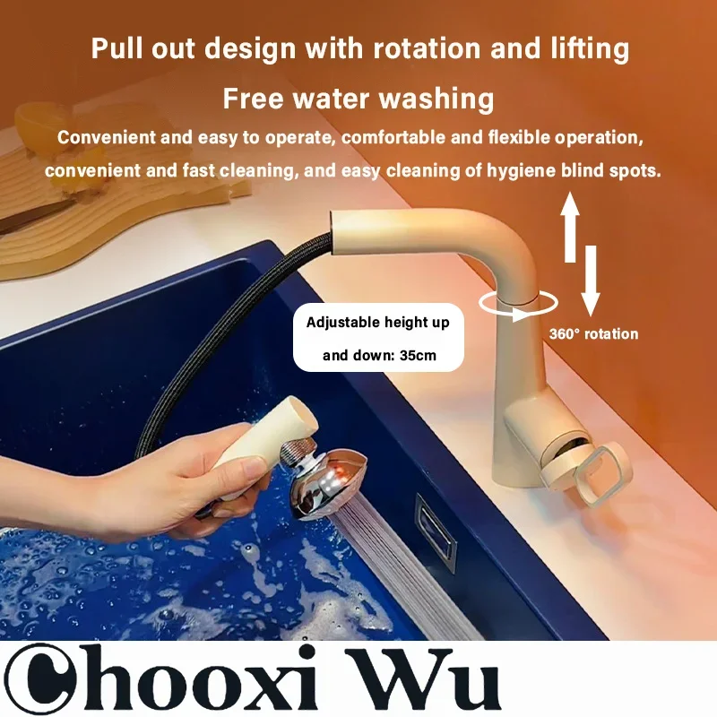 CHOOXIWUMultifunction Rotation Faucet 2 Modes Stream Sprayer for Cold Water Sink Mixer Wash Tap Bathroom Kitchen Hardware Access