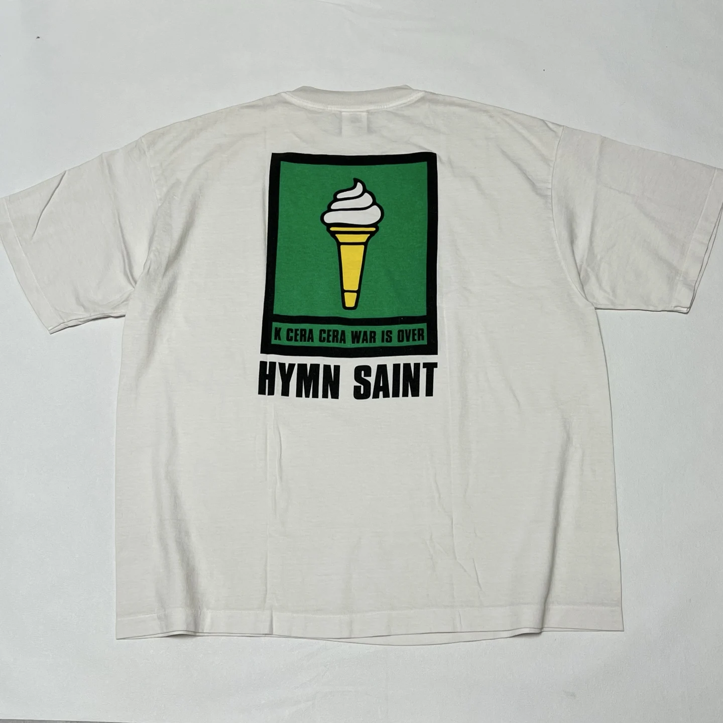 

2026ss SAINT Ice Cream Tank Short Sleeved T Shirt Men Women Oversize Tee Tops T-Shirt