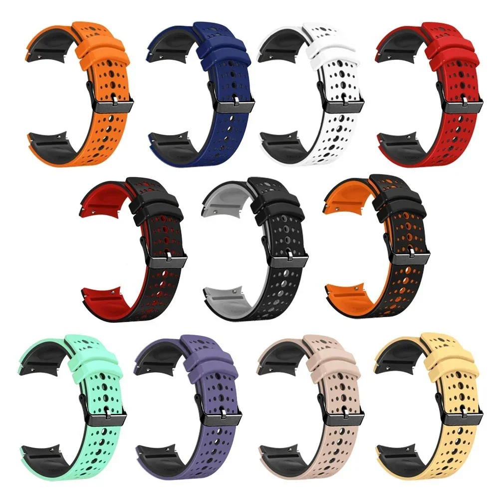 Silicone Strap for Samsung Galaxy Watch 7 6 5 4 44mm 40mm Pro 45mm Exercise Soft  Breathable for Classic 6 4 47mm 46mm 43mm 42mm