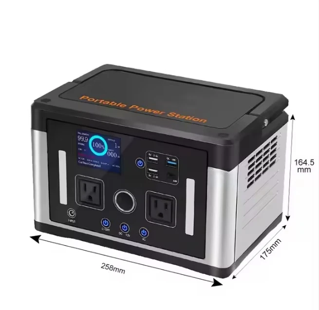 US Warehouse Solar Generator Lithium Ion Battery Power Station Outdoor Power Total Portable Generator 700 Watts