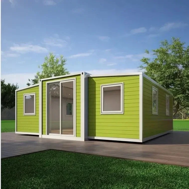 Container House Homes 20ft Prefab Shipping Tiny Container Container Prefabricated House Double Wing Folding Room