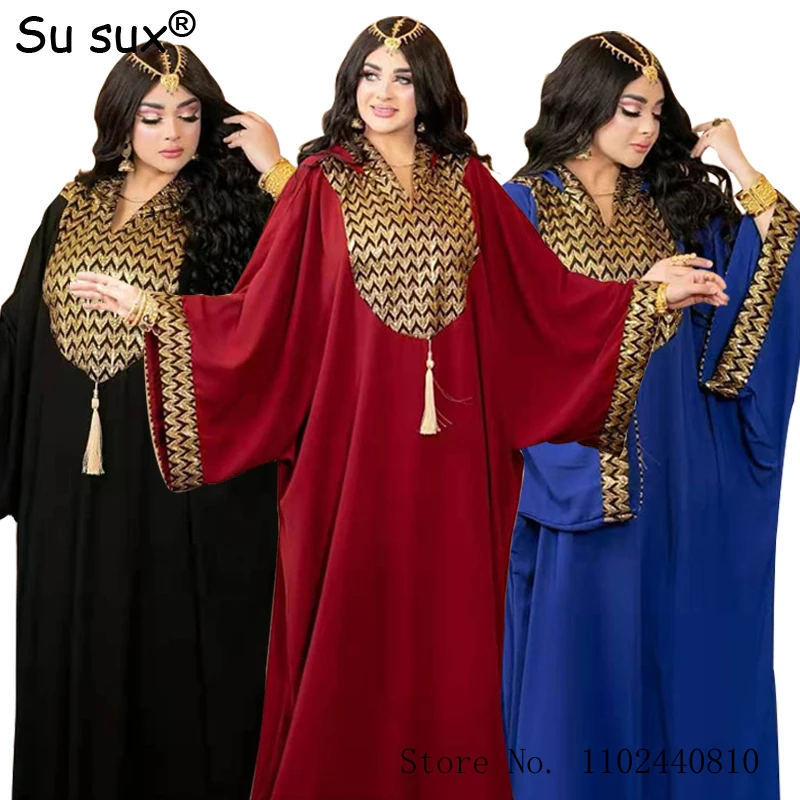 

African Clothes Abaya Dubai Turkey Islam Muslim Hijab Plus Size African Dresses Robe Femme Vestidos Evening Party Growns