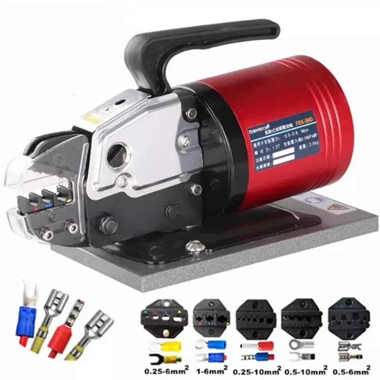 Portable Semi-automatic pneumatic terminal crimp machine - Hand held