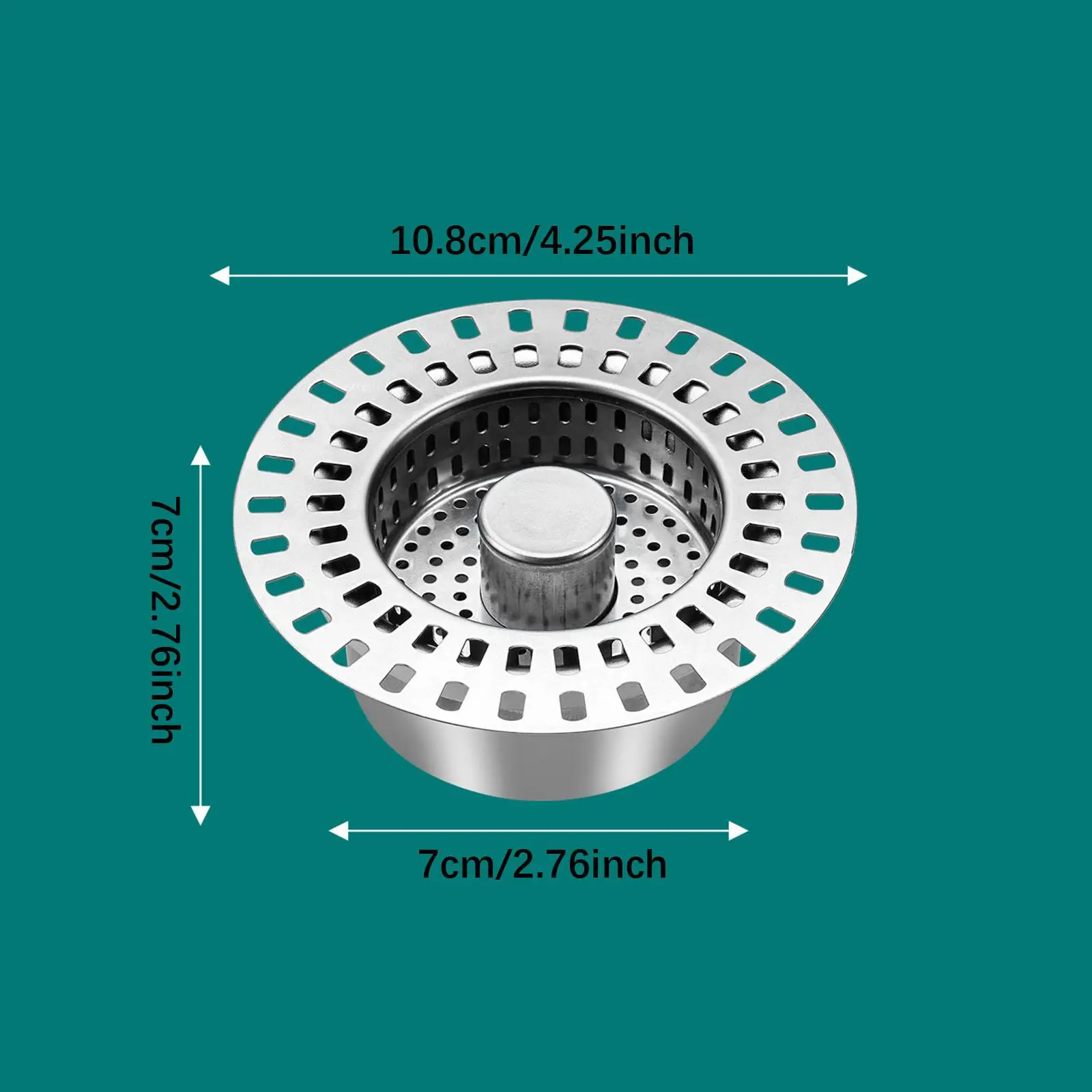 Sink Press Core Drain Upgraded 2 in 1 Design Effectively Stopper for Hotel