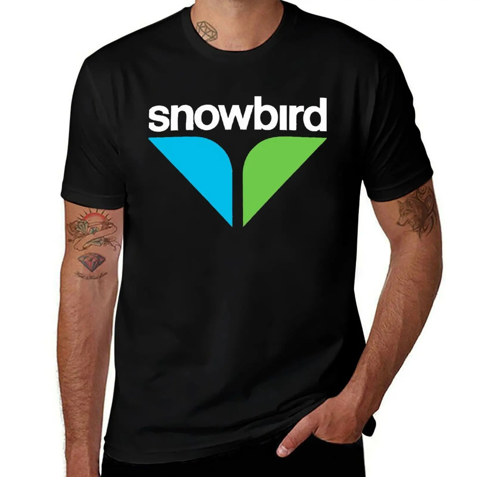 BEST SELLER Snowbird Logo Merchandise T-Shirt Basic Solid Tee for Daily Use T-Shirt