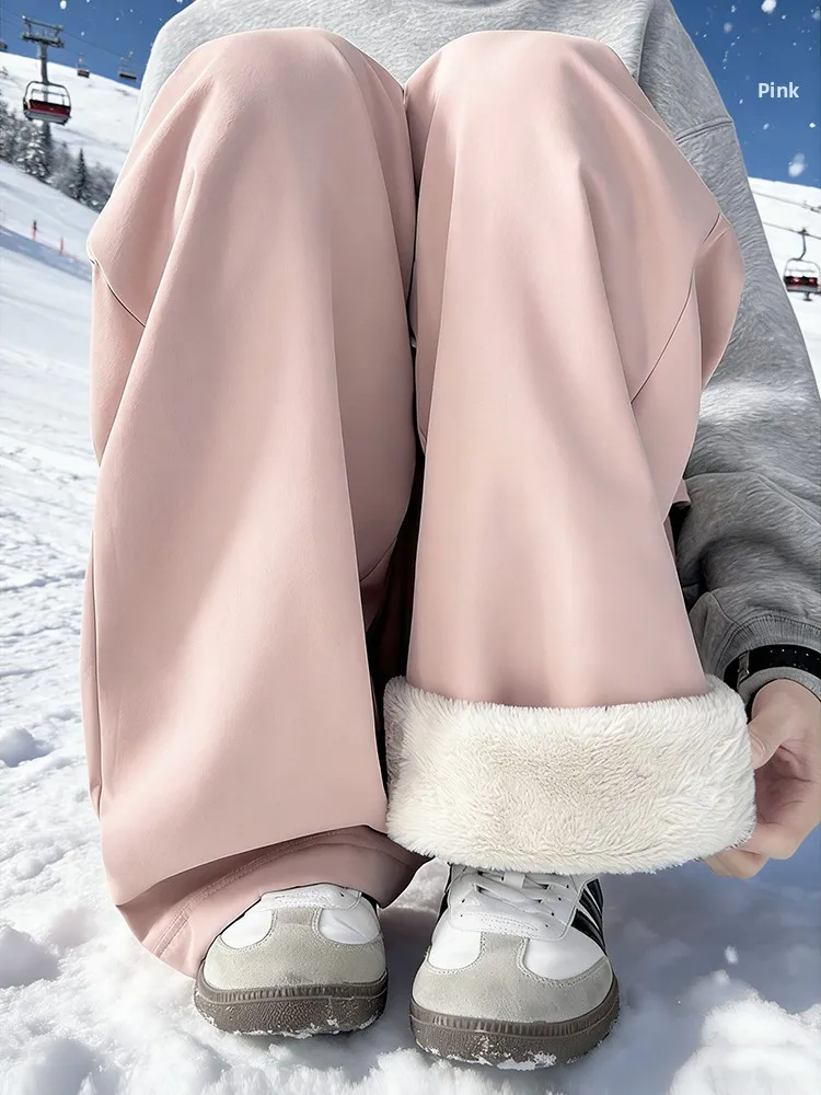 

Northeast Harbin Travel Lamb Velvet Cotton Pants Men Women Winter Fce Windproof Waterproof American Skiing Trousers