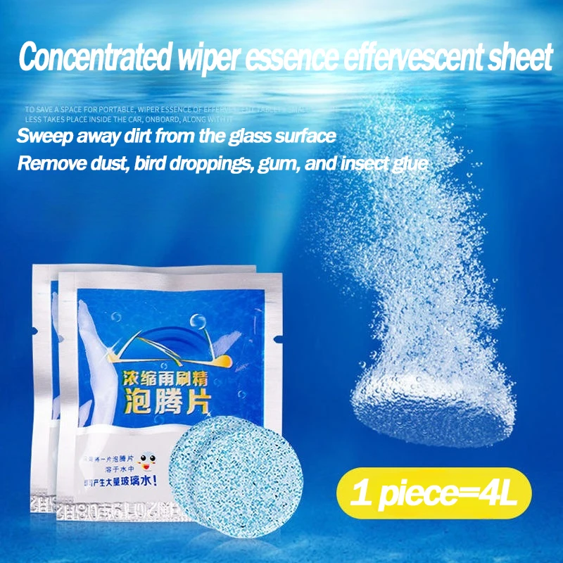 Car Glass water Cleaner Effervescent Tablet Auto Window Solid Cleaning Automobile Car Glass Wiper Washing Tablets