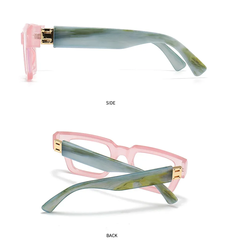 Marke Design Retro Lesebrille für Mann und Frauen Mode Luxus Beine Große Größe Quadratische Presbyopie Brillen Dioptrien 0 bis + 6,0 – Detail 12