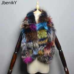 2024 Winter Lady Natural Luxury Real Fox Fur Scarf Full Pelt Warm Soft 100% Genuine Fox Fur Scarves Shawl Women Real Fur Muffler