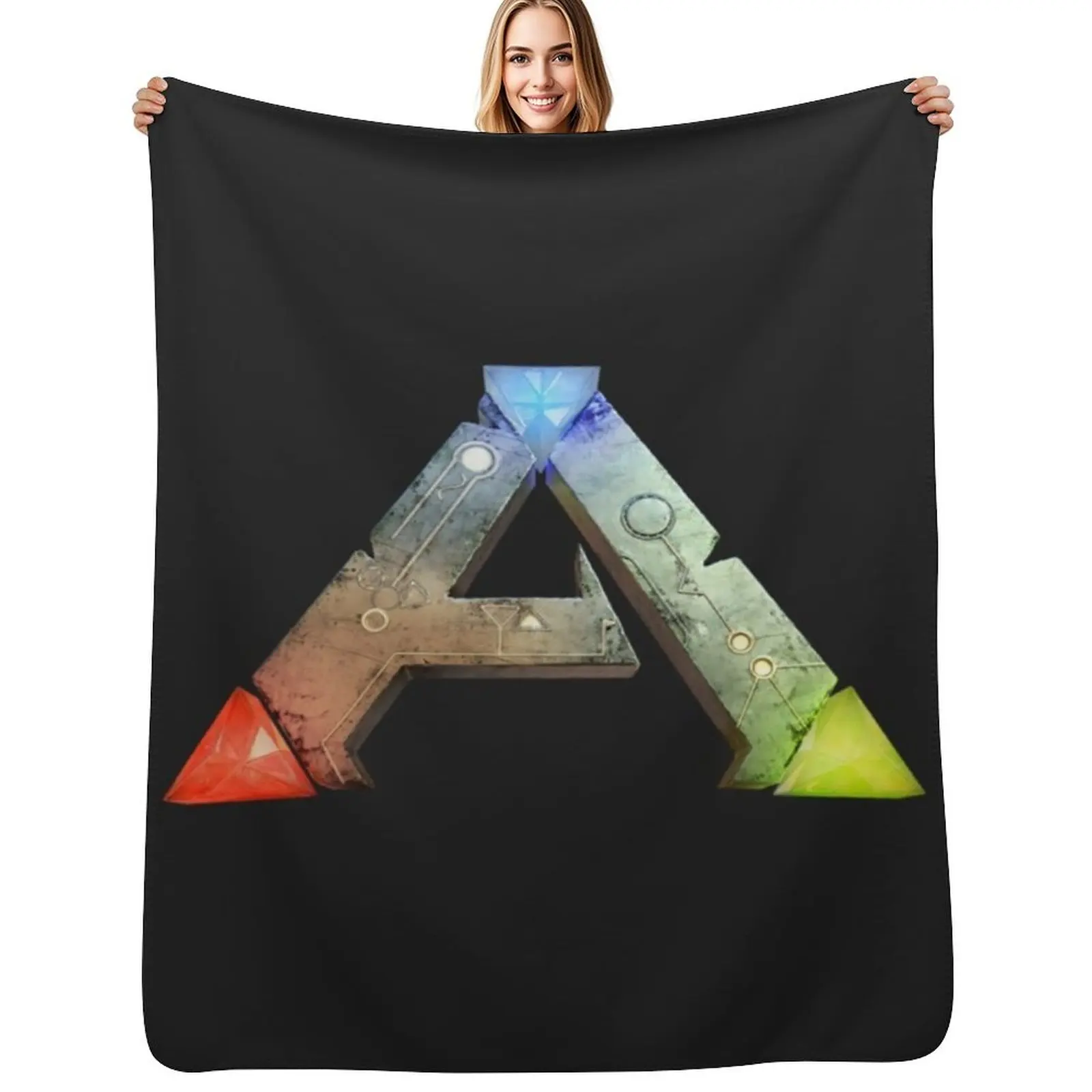ARK Survival Evolved Logo Throw Blanket Couverture chaude en tissu pour cadeau d'anniversaire