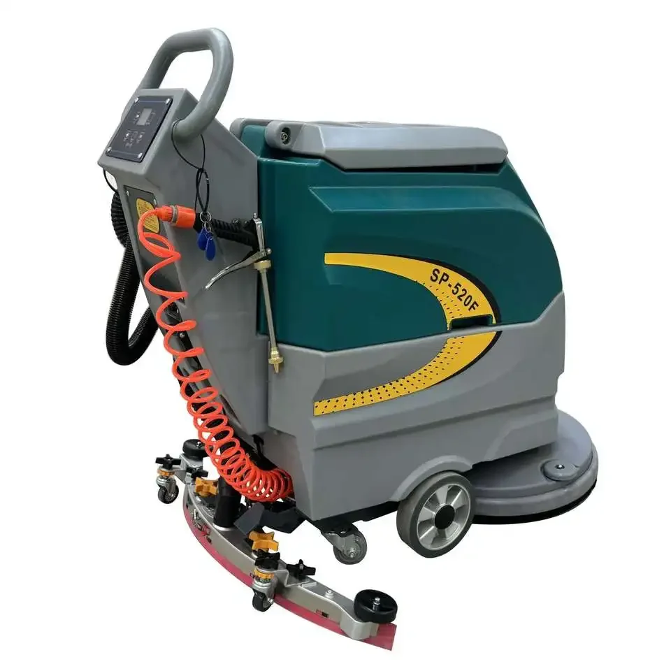 520 Model Factory Direct Sales Ride-On 3.5-5 Hours Working Time Scrubber Warehouse Cement Floor Cleaner