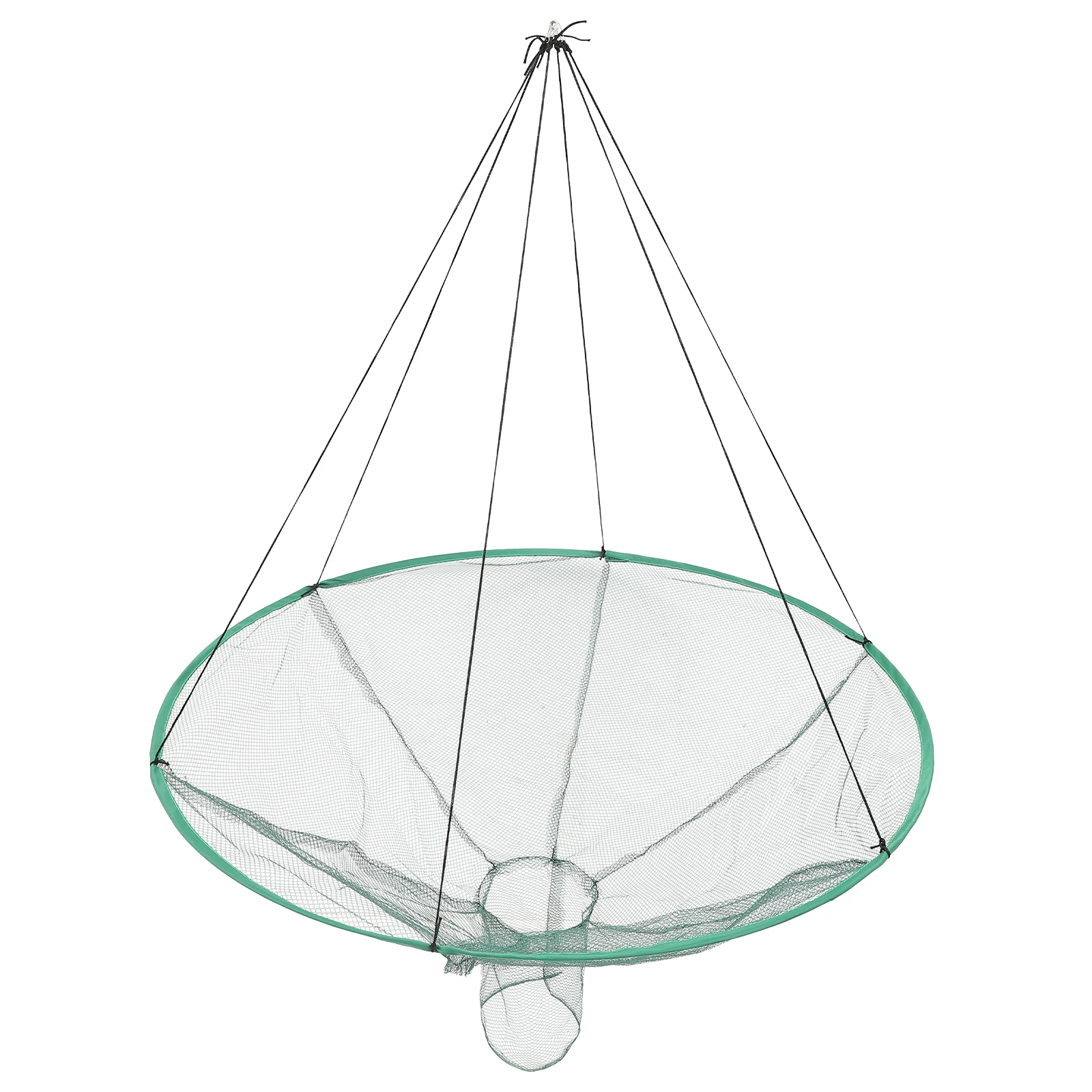 

Foldable Fishing 80cm White Mesh Catch Shrimp Crab Lobster Portable Lightweight Durable Practical Crab Fishing Net Nets