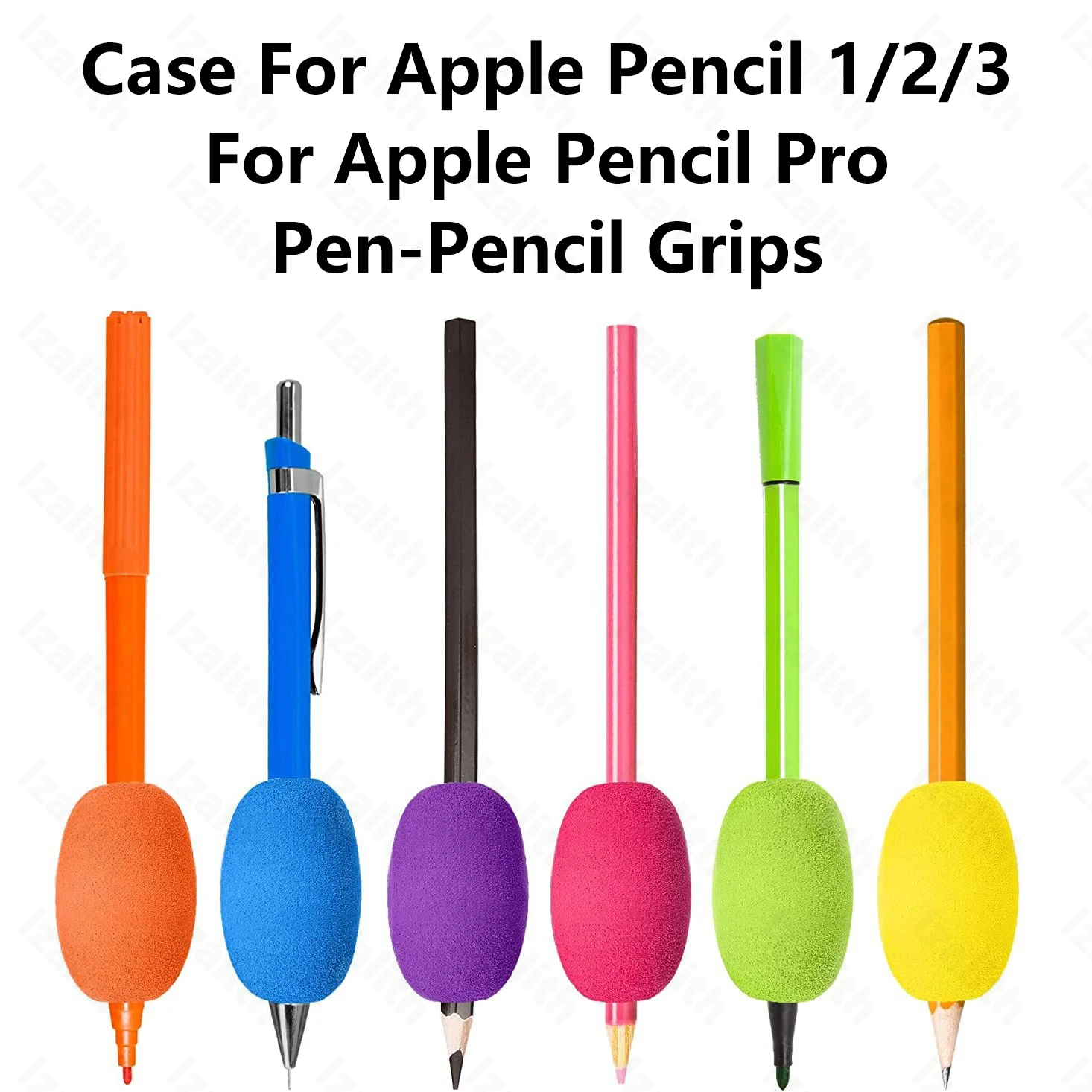 Writing Pencil Pen Holder Learning Practise Silicone Apple Pencil Pro Grip Posture Correction Device for Apple Pencil 3/2/1