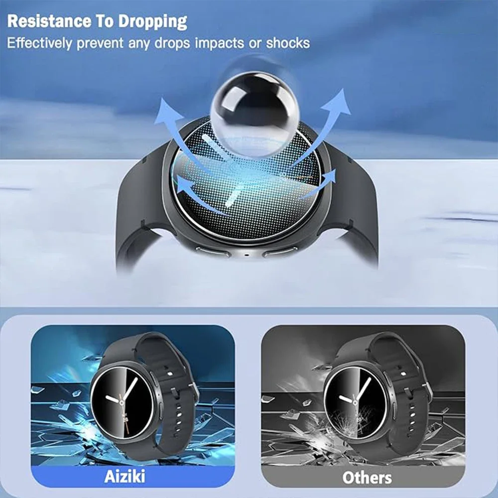 5 قطعة الزجاج المقسى لساعة سامسونج جالاكسي 8 7 الترا 6 5 40 44 مللي متر واقي للشاشة فيلم للساعة 6 4 الكلاسيكية 47 46 5 برو 45 مللي متر