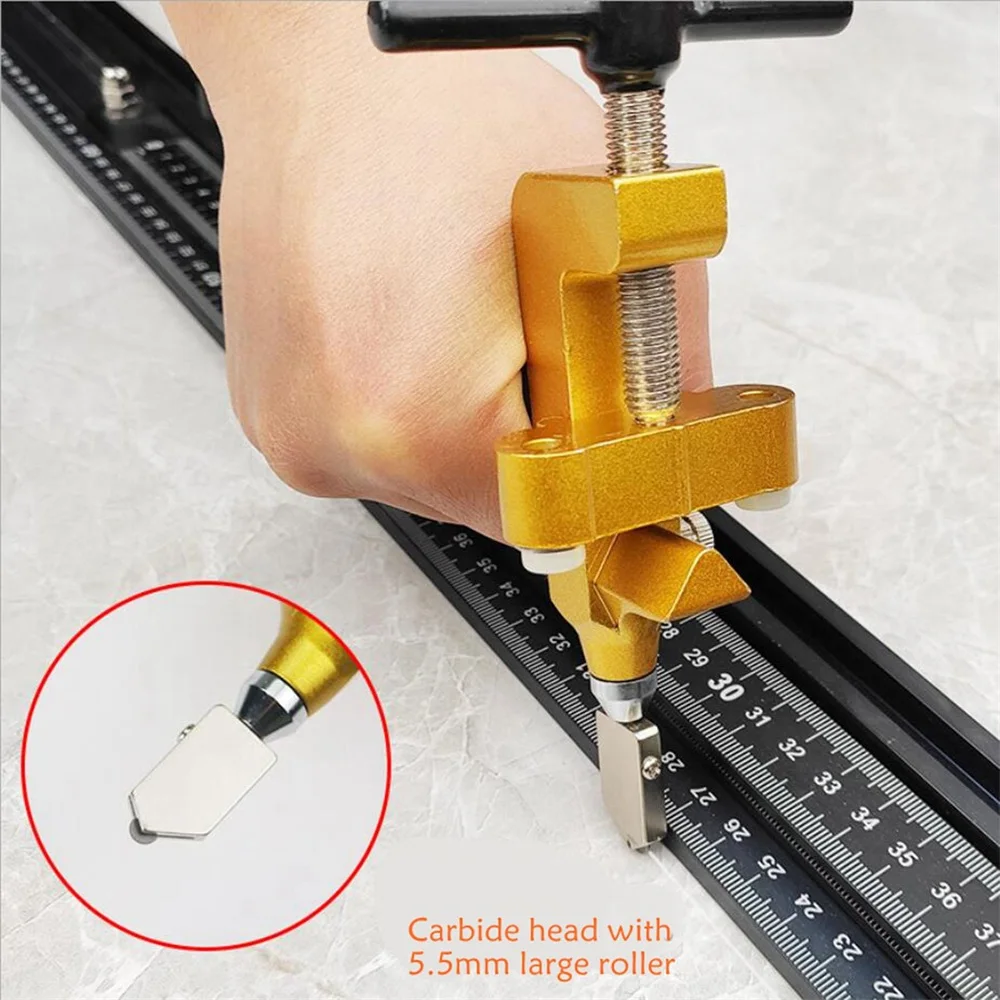 2 In 1 Ceramic Tile Cutting Glass Cutter Set With Knife Wheel Diamond Roller Cut Machine Tile Opening Manual Construction Tools