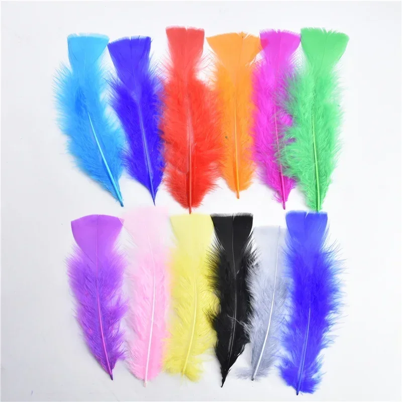 Truthahnfedern für Bastelarbeiten, 12–17 cm, 5–7 Zoll, für Traumfänger, zur Dekoration, zur Herstellung von Schmuck, für Handarbeiten, Nadelarbeiten, als dekoratives Zubehör. – Detail 10