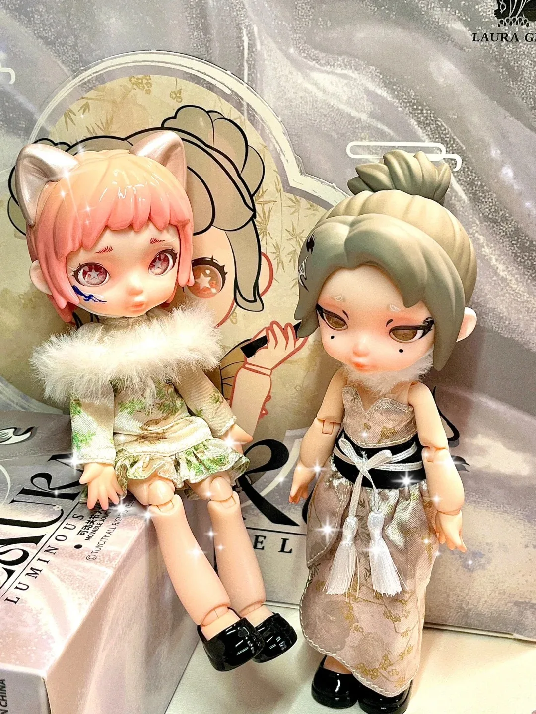 

Toycity Laura Girl Luminous Melody Series Bjd слепая коробка в китайском стиле мобьющаяся шарнирная кукла достойная и элегантная фигурка модель подарки